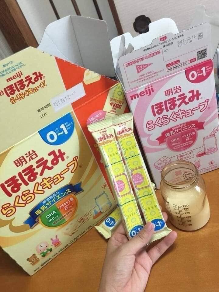 Sữa meiji dạng thanh số 0 - hộp 24 thanh , nội địa nhật