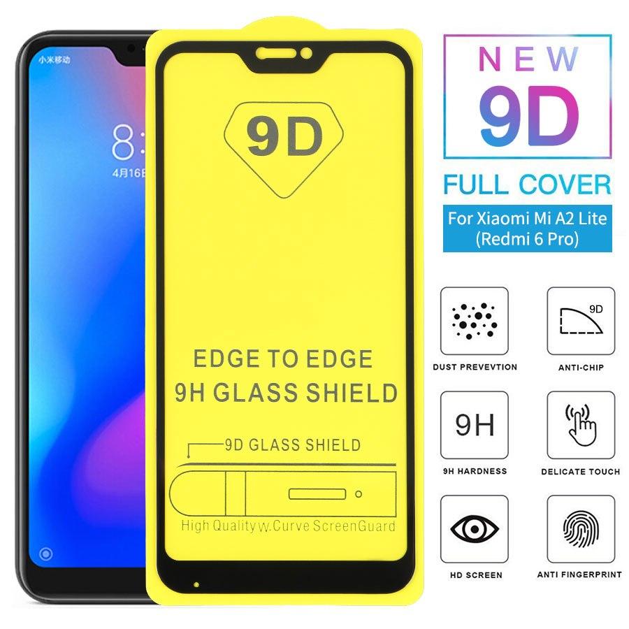 Kính cường lực Xiaomi Redmi 6 Pro, Redmi6 Pro. Redmi6pro - Kính 9D xịn full màn hình - full keo