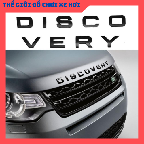 Chữ nổi 3d discovery trang trí xe ô tô