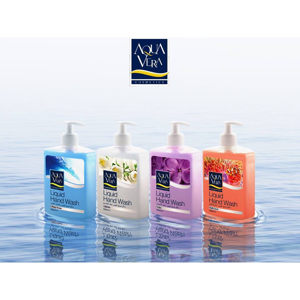 Combo 3 chai nước rửa tay aqua Vera nhiều mùi hương 500ml/1 chai