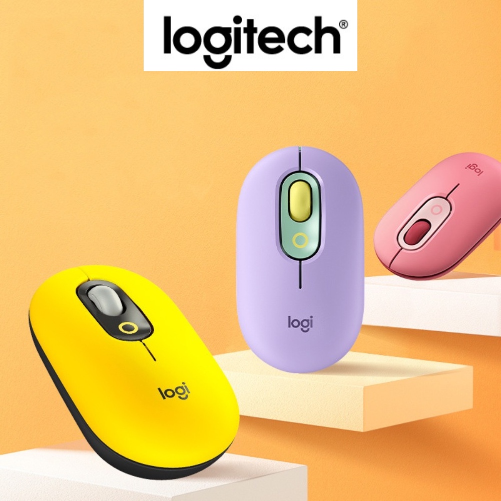 Chuột Không Dây Bluetooth Cho Macbook Logitech POP Mouse Công Nghệ Cảm Ứng