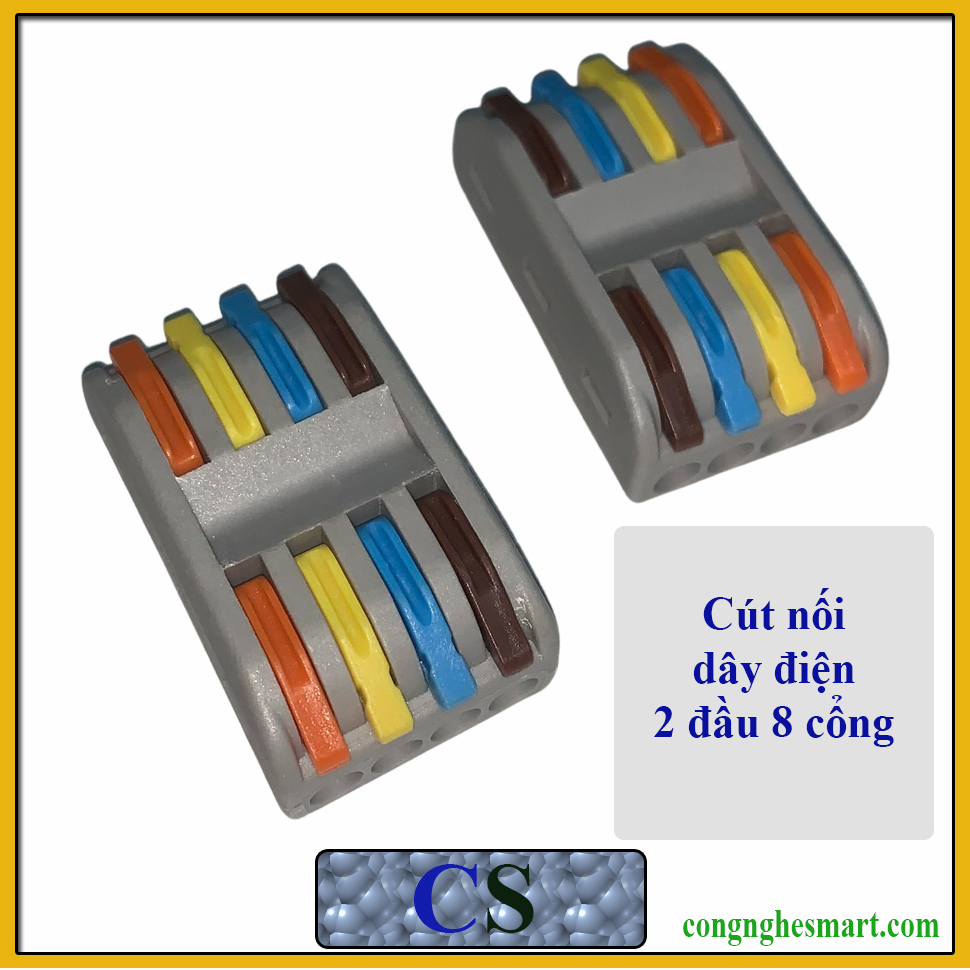 Cút nối dây điện kv774 2 đầu 8 cổng, 2 đầu 10 cổng chiệu tải 32a