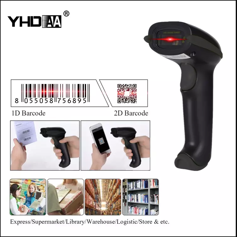 Máy quét mã vạch không dây Bluetooth YHD 3100 2D - Máy Scan mã vạch Qrcode(2D) không dây kết nối Blu