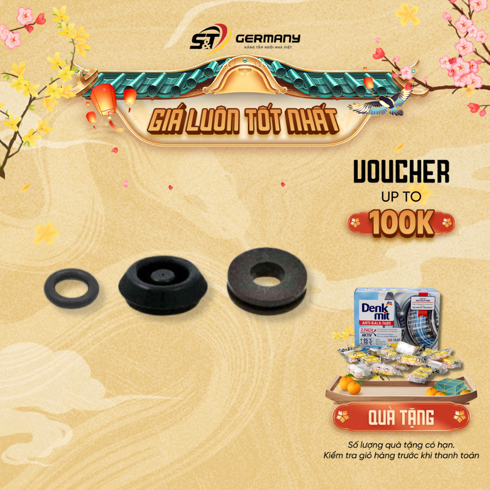 Bộ 3 gioăng nồi áp suất Fissler VitaQuick, Phụ kiện nồi áp suất Fissler chính hãng GermanySnT 700139