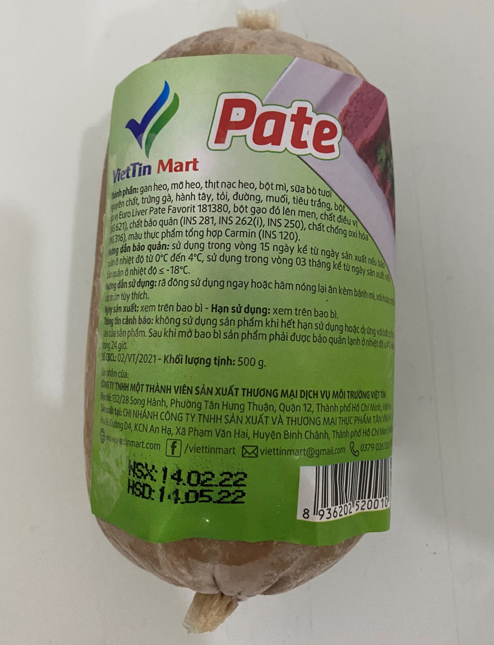 Pate 500g - saigonfood