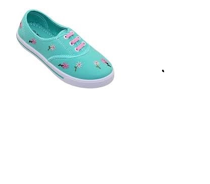 Giầy vải Bitas bé gái Đen, xanh GVBG70 đẹp, nhẹ nhàng, êm ái