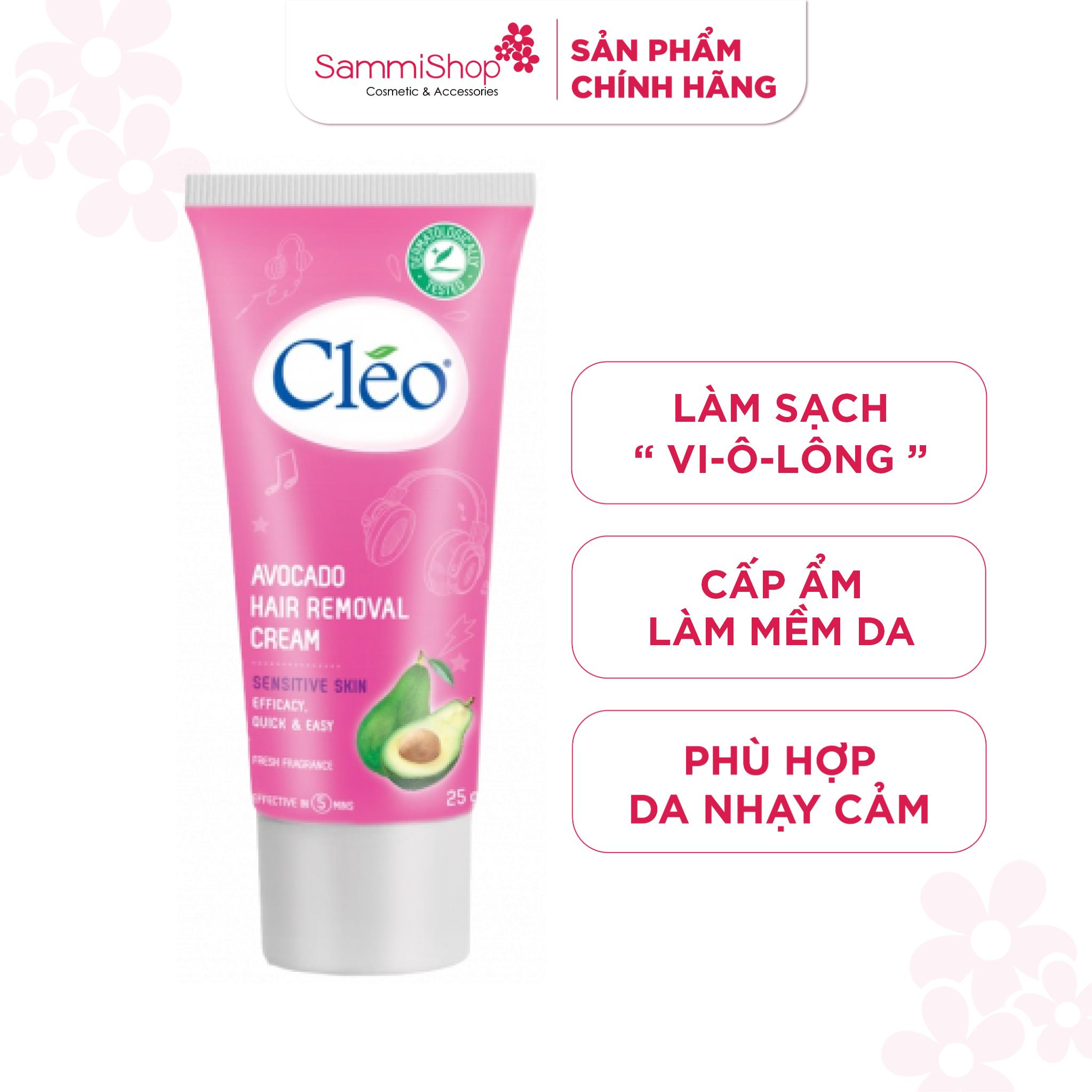 Cleo Kem Tẩy Lông Da Nhạy Cảm Avocado Hair Removal Cream Sensitive Skin 50g