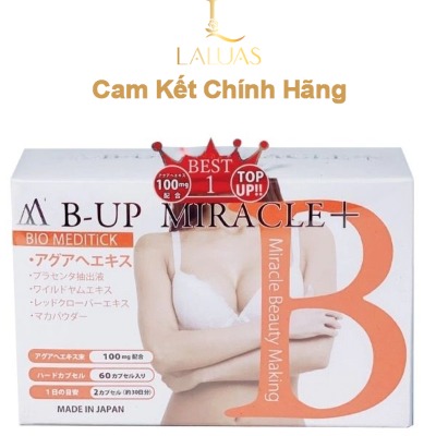 Viên uống nở ngực, mông B-Up Miracle + 60 viên Nhật Bản