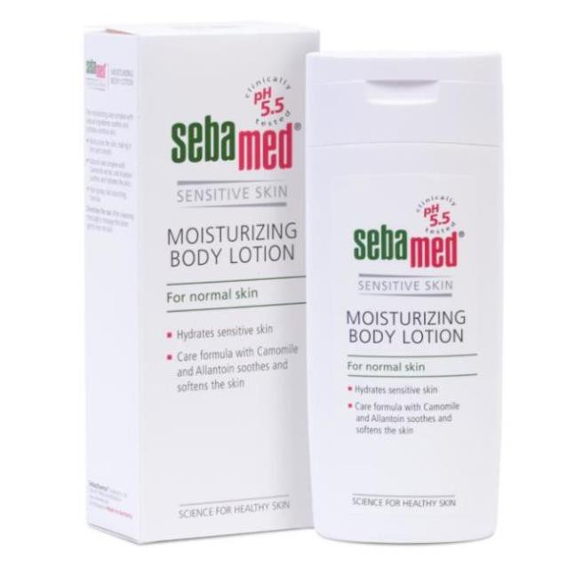 Sữa dưỡng thể cấp ẩm toàn thân cho da nhạy cảm sebamed ph5.5 moisturizing body lotion 200ml - healthy
