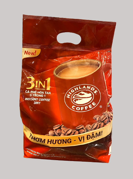 Cà phê hoà tan 3 in 1 Highlands túi 50 gói