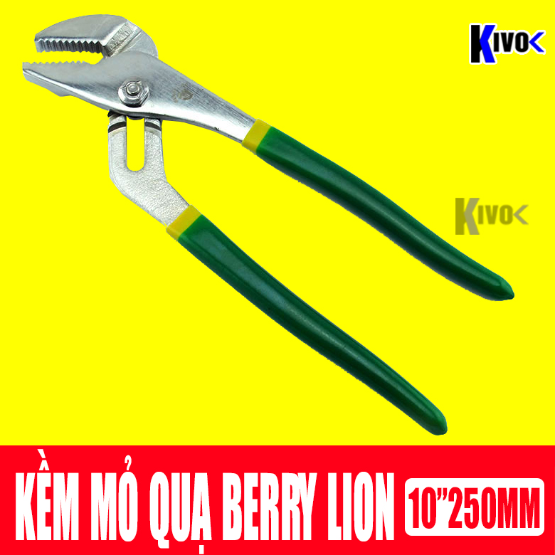 Kềm Mỏ Quạ Berrylion 10" (250mm) Cao Cấp - Dụng Cụ Sửa Ống Nước / Sửa Xe Đạp / Cơ Khí Xây Dựng - Kivo