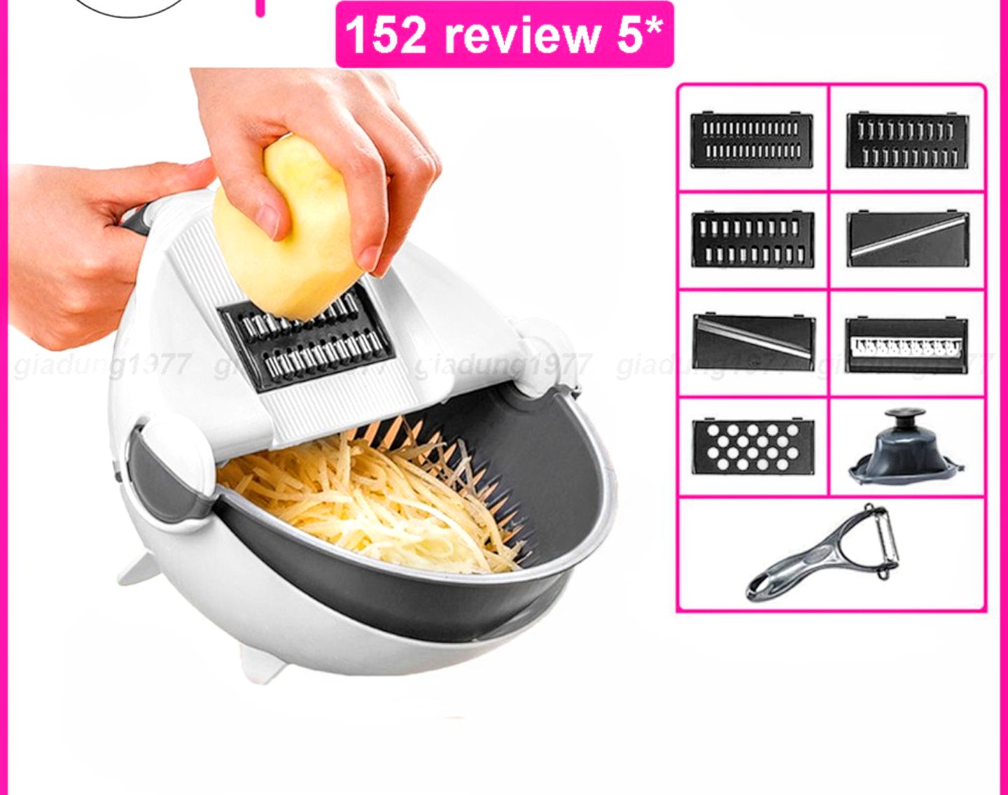 BỘ DỤNG CỤ NẠO BÀO GỌT SẮT RAU CỦ QUẢ ĐA NĂNG KIÊM CHẬU RỬA TIỆN DỤNG HÀNG ĐẸP