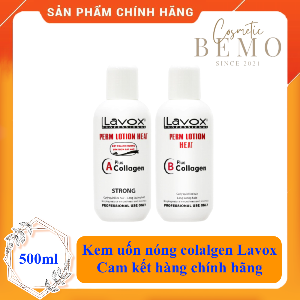 Kem uốn nóng colalgen Lavox 500ml