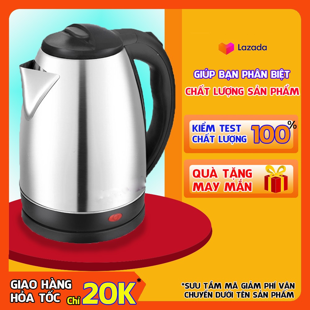 [SIÊU SỈ - HỎA TỐC 2H] Bình Đun Siêu Tốc 1.8L 1500W  Ấm đun siêu tốc- An toàn cho mọi gia đình ấm đu