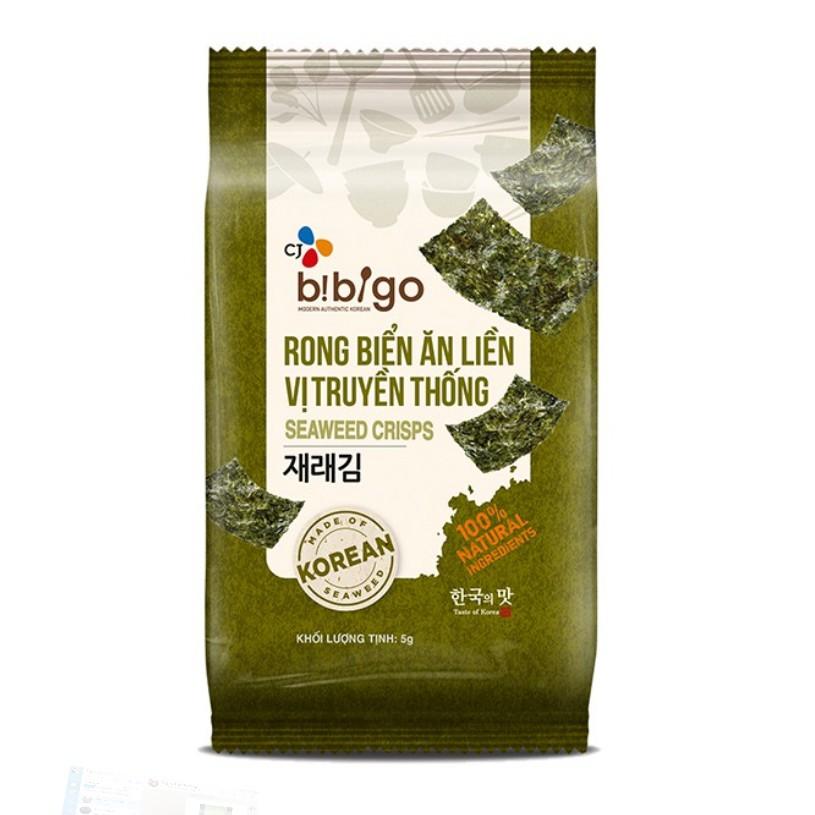 COMBO 15 gói Rong biển ăn liền Bibigo mix ngẫu nhiên