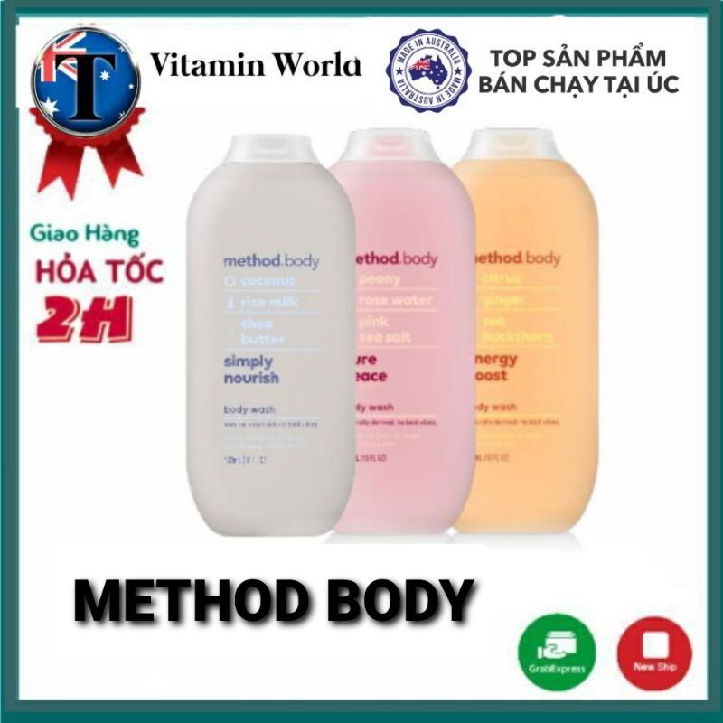 Sữa Tắm Oganic Method Body 532ml - Chính Hãng Australia