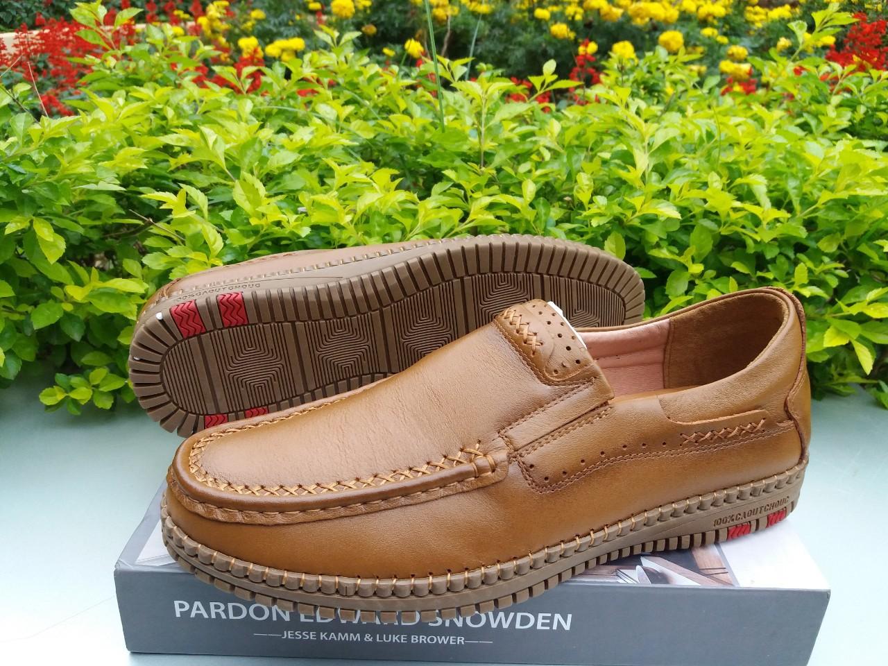 Giầy lười nam da bò xịn