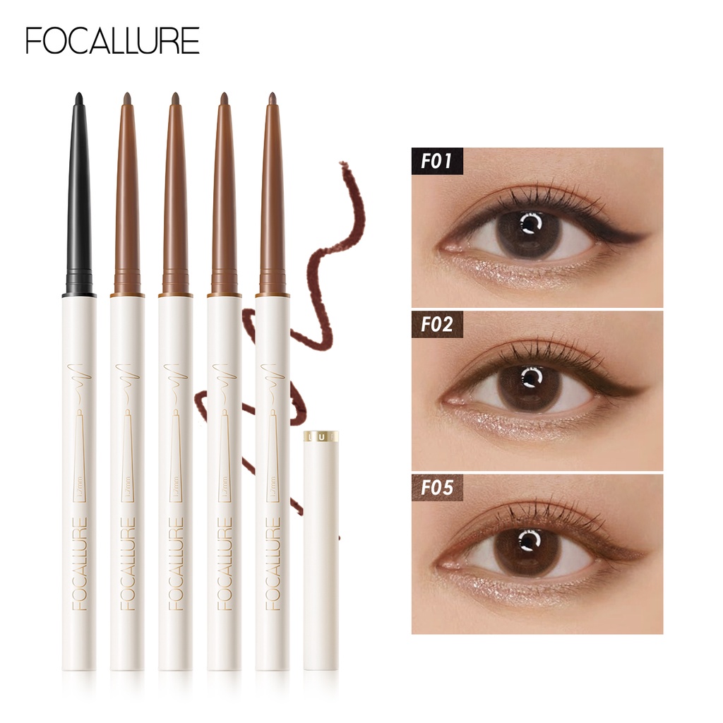 Bút Kẻ Mắt FOCALLURE Kẻ Mắt Nước Waterproof Ultra-fine 1.7mm Eyeliner Gel Pencil