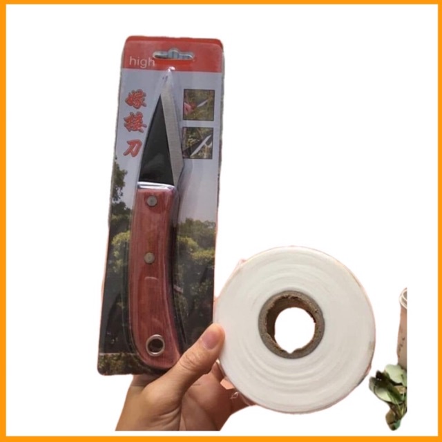 Combo dao ghép cành ,giấy ghép cây tự huỷ 1000m
