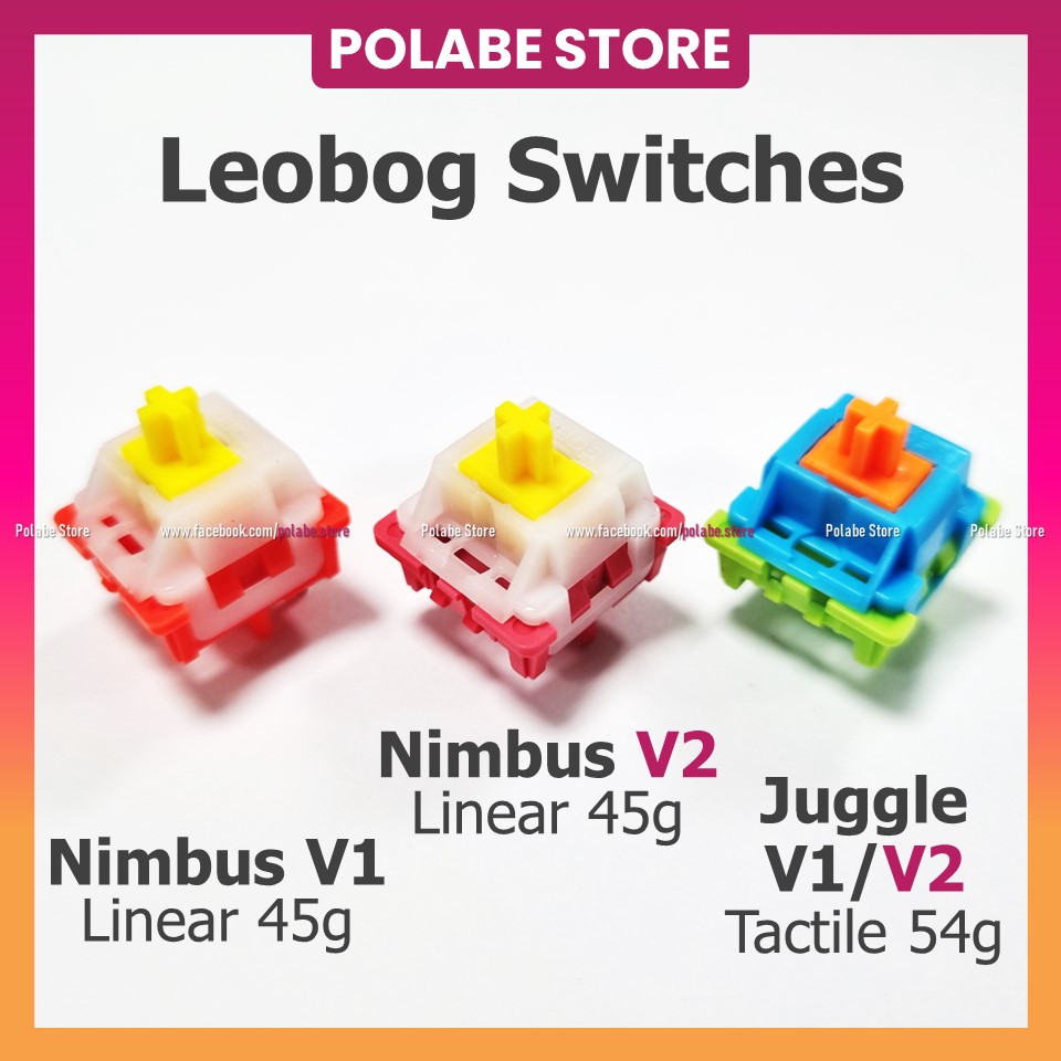 Công tắc Aula Leobog Nimbus v2 linear switch bàn phím cơ Leobog Juggle v2 - Polabe Store