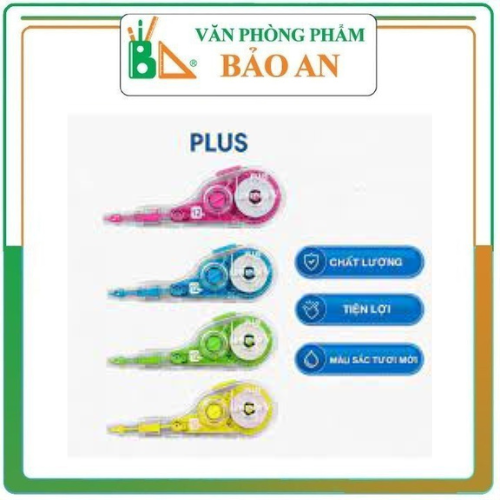 Băng Xóa , Ruột Xóa Plus Dài WH-105T, bút xóa dạng băng có thể kéo xóa dễ dàng trên giấy.