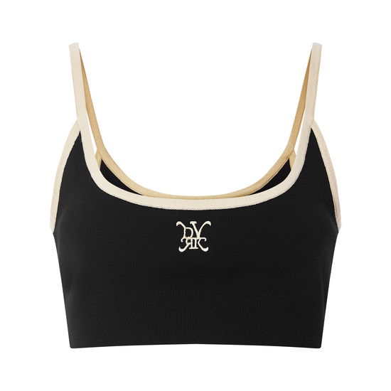 DVRK - Áo croptop thêu logo PRIVÉ - DVRK - 21SS