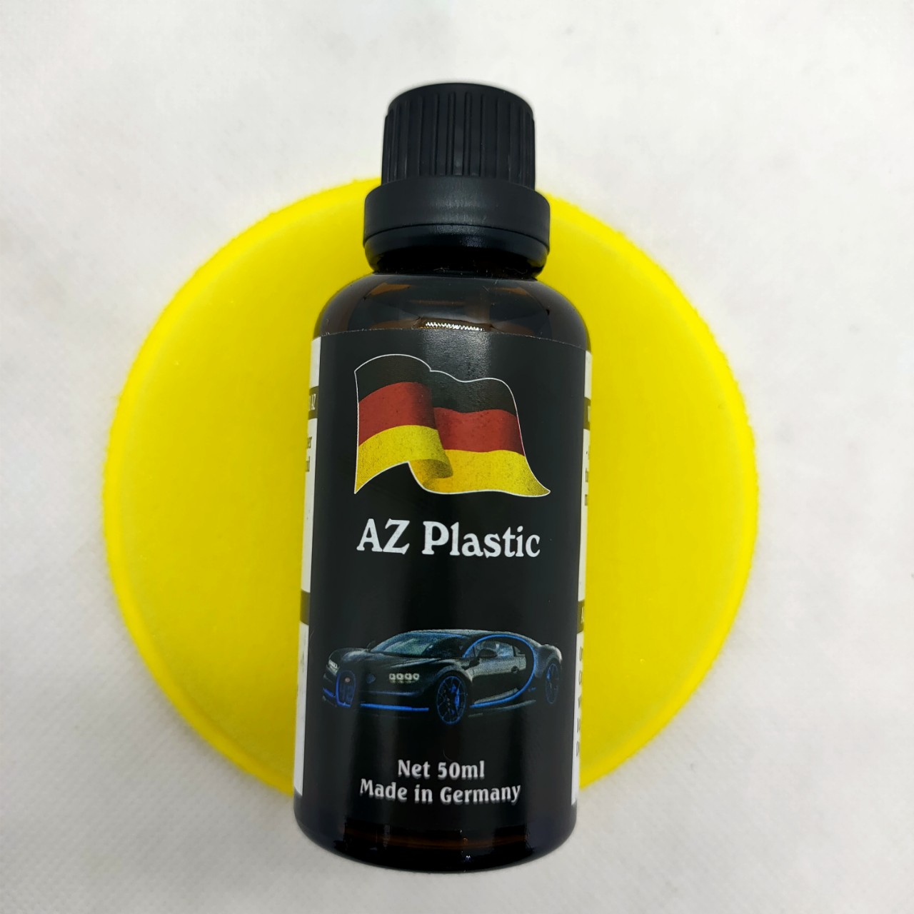TẨY XÓA ĐỐM TRẮNG VÀ LÀM MỚI NHỰA NHÁM, NHỰA ĐEN AZ PLASTIC, 50ml (Restore Plastic AZ, 50ml)