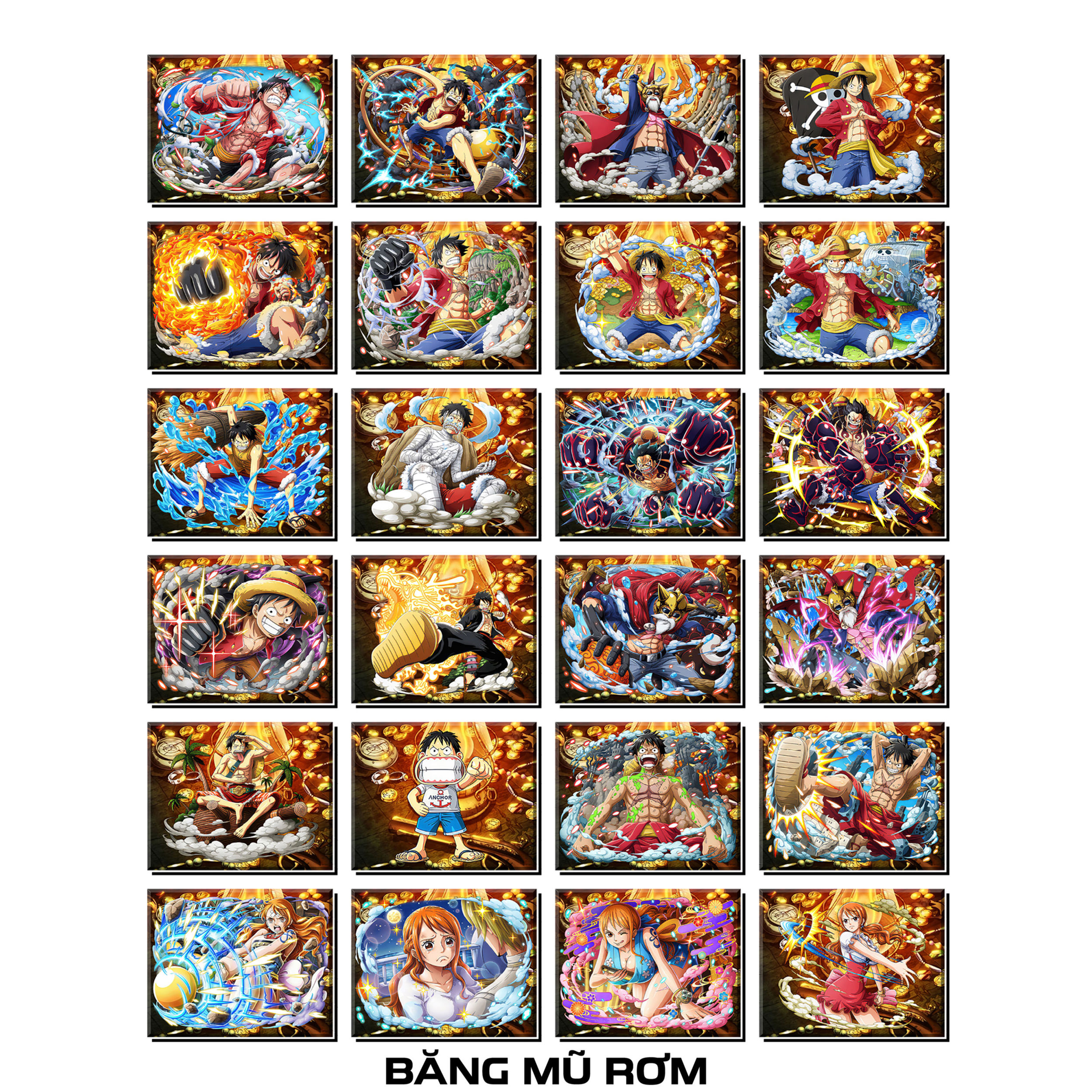 - phần 22 - thẻ bài one piece - băng mũ rơm