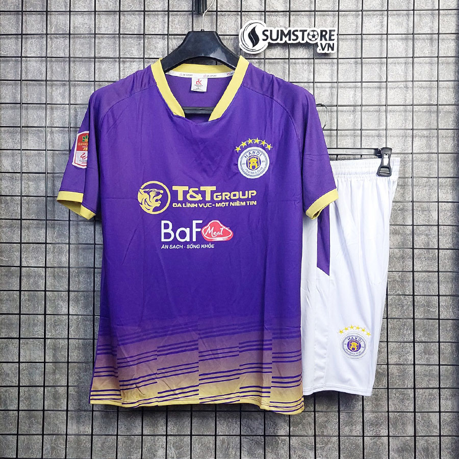 [HCM]Bộ Đồ Đá Banh Thể Thao CLB Hà Nội Tím - Áo Bóng Đá Cao Cấp Mới Nhất