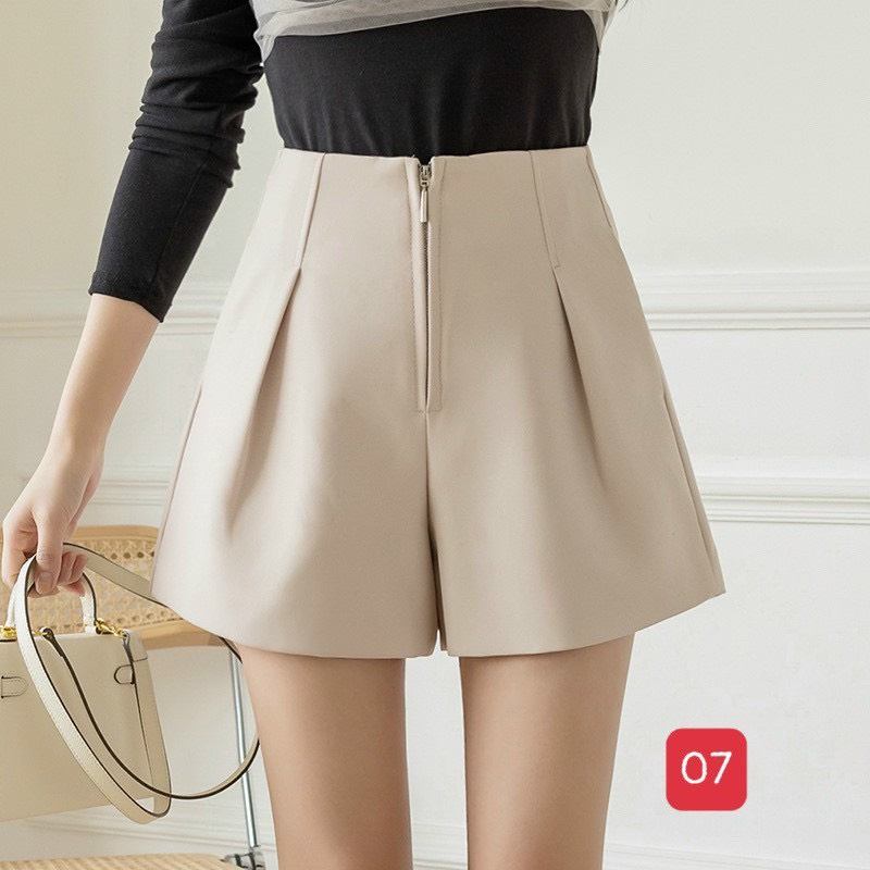 Quần sooc vải nữ- quần vải đùi - quần short vải – quần short vải thời trang hàn quốc – c