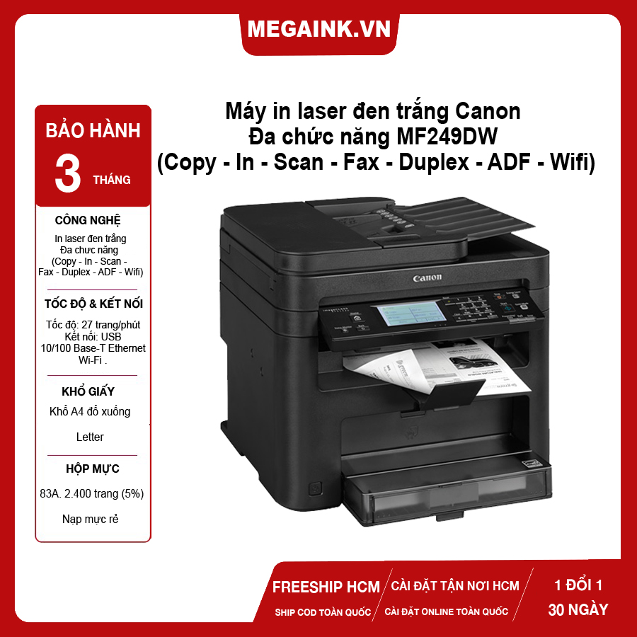 Máy in đa chức năng canon mf249dw