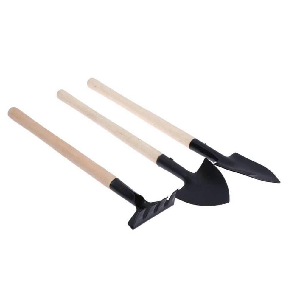 [HCM]Bộ 3 món dụng cụ làm vườn mini để trồng cây cảnh sen đá xương rồng