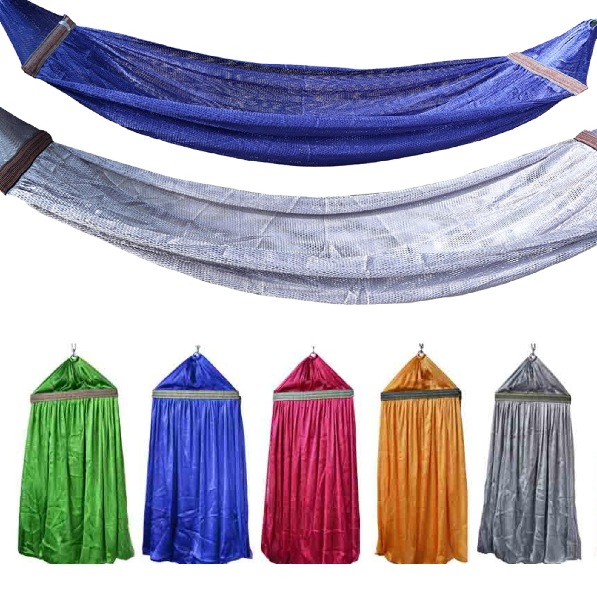 Lưới võng Cỡ đại - Cán thép dài 58cm - Móc 3 khen to. Không kèm khung võng