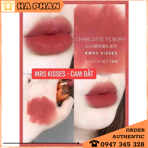 Son Charlotte Tilbury Mrs Kisses - Trà Sữa Đào và Walk Of No Shame