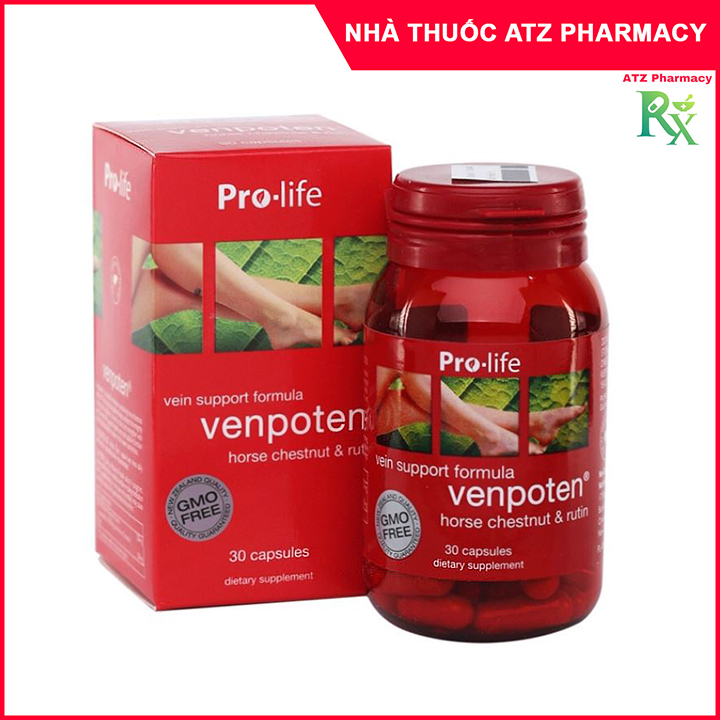 Venpoten hộp 30 viên - Giúp Giảm Các biểu hiện Suy Giãn Tĩnh Mạch