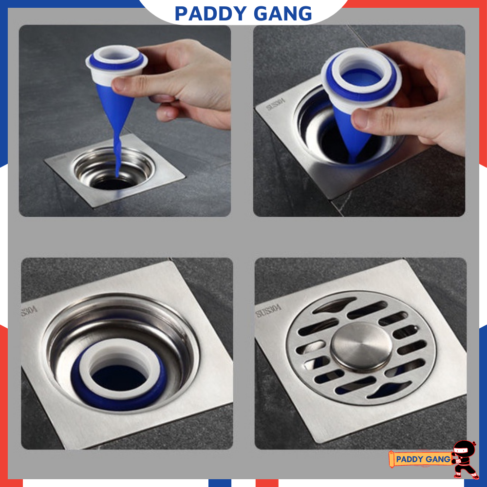 Ngăn Mùi Hôi Cống Thoát Sàn Nhà Tắm Silicon, Nắp Chặn Côn Trùng Bịt Cống Hố Ga Bồn Rửa Bát Bếp Phòng Vệ Sinh Chống Hôi PaddyGang
