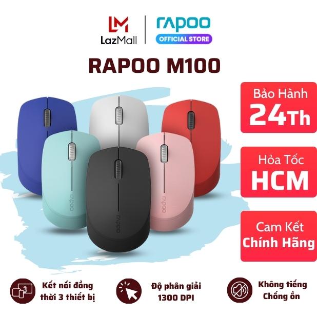 Chuột không dây bluetooth rapoo m100 silent | bảo hành 24 tháng | mimax mall | hỏa tốc 4h
