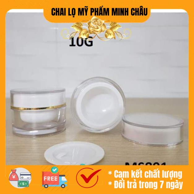 Hủ đựng mỹ phẩm 2 lớp 5g/10g - hủ chiết kem