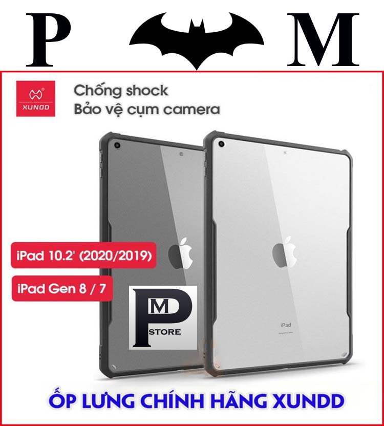Ốp lưng xundd ipad pro 9.7' 2017 / air 2, mặt lưng trong, viền tpu, chống sốc