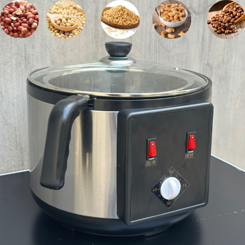 Máy Rang Hạt Đa Năng Tự Động Máy rang lạc, đậu phộng, cà phê, ngũ cốc..mini dành cho gia đình