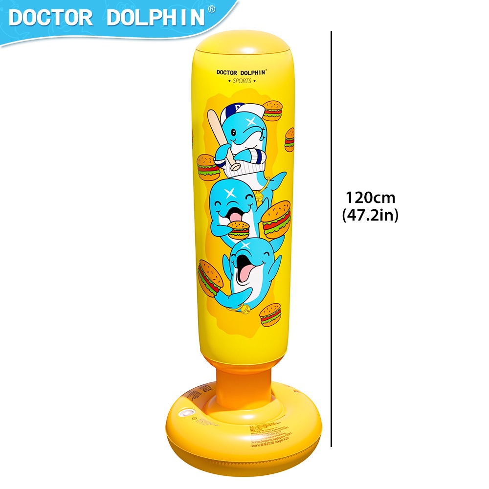  Đồ Chơi Bao trụ boxing kèm bơm hơi tự cân bằng cho trẻ cao 125cm đồ chơi vận động trong nhà cho bé trai bé gái xả năng lượng tự tin mạnh mẽ 