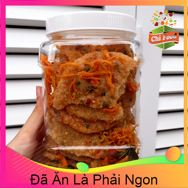Cơm cháy khô gà lá chanh! cơm cháy chiên mắm hành lắc khô gà, khô bò, khô mực! giòn ngon hũ 500g