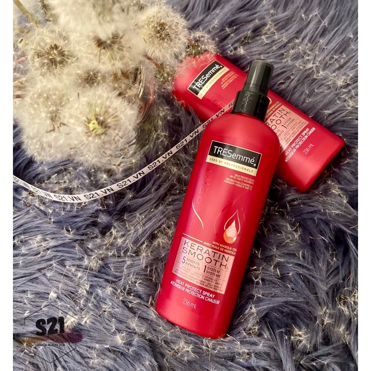Xịt Bảo Vệ Tóc Khỏi Nhiệt Tresemme Keratin Smooth Heat Protect Spray 236ml