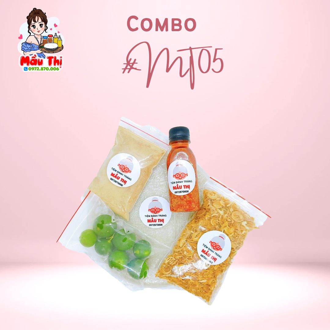 Combo tắc sate ớt tươi 250g bánh tráng + 100g tắc + 100g muối nhiễn + 100g hành phi + 100g sate ớt tươi