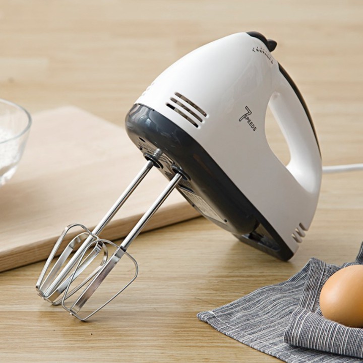 Máy đánh trứng cầm tay - máy đánh trứng cầm tay mini đánh trứng tự động đa năng - Máy Đánh Trứng Cầm Tay 7 Tốc Độ cao cấp siêu tiện ích nhà bếp