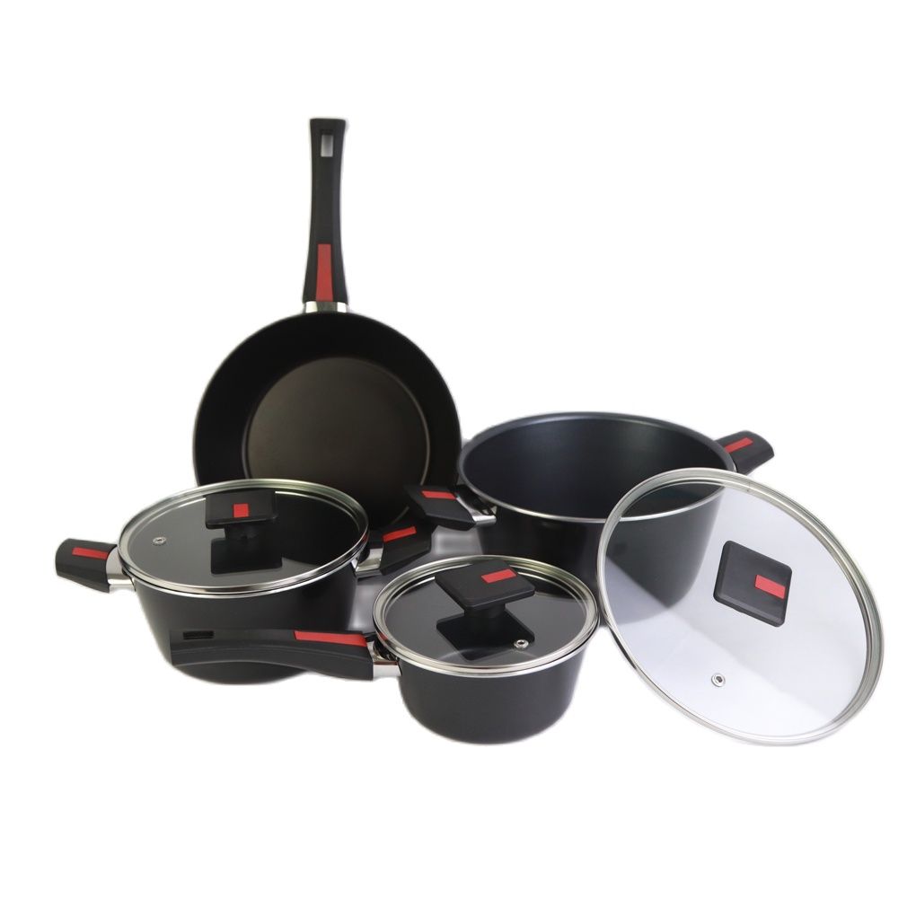 Bộ nồi chống dính 2 mặt đáy từ cao cấp Kims Cook Next Style hợp kim nhôm phủ PTFE  , tay cầm cách nhiệt , hàng xuất khẩu Pháp