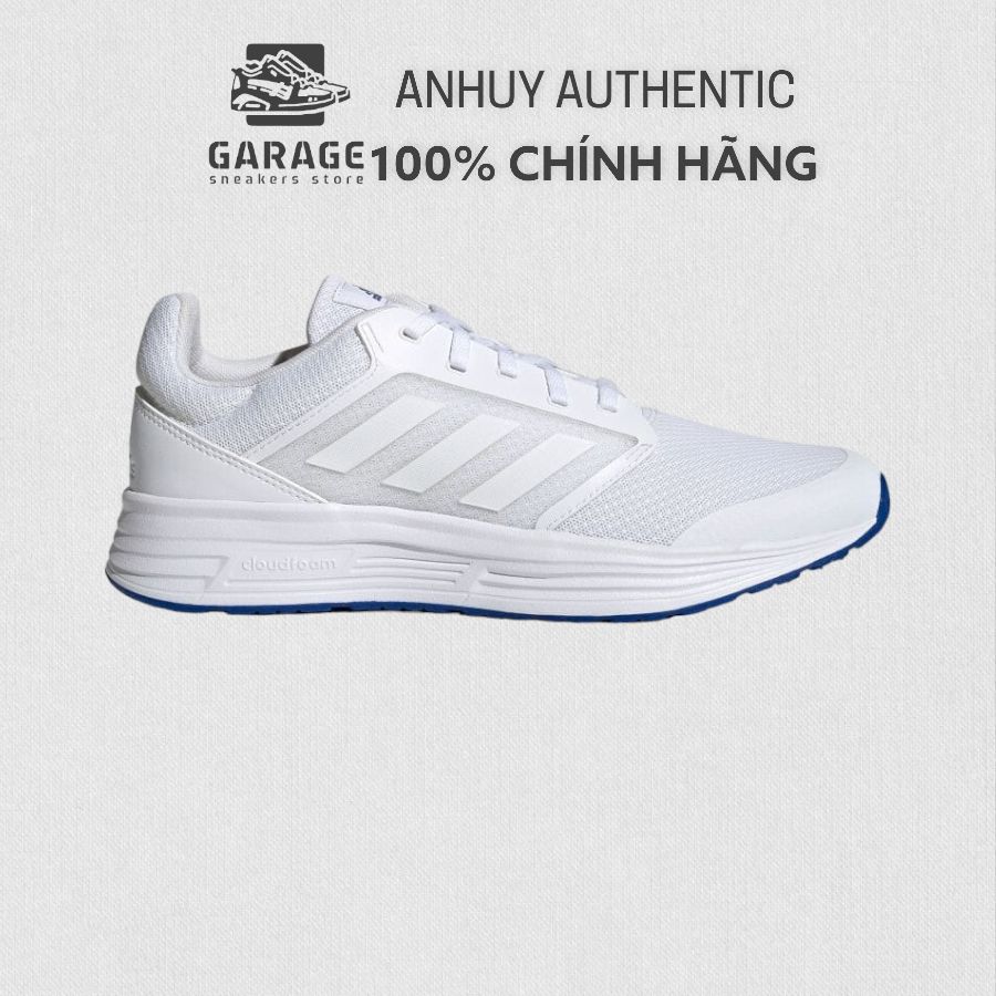 100% chính hãng - giày chạy bộ thể thao nam nữ adidas galaxy 5m allwhite