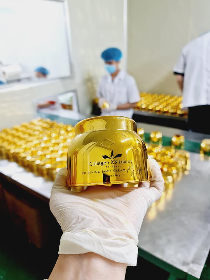 HCM][CHÍNH HÃNG] Kem Body Collagen X3 Luxury giúp da trắng mịn màng săn chắc - Kem body - Kem dưỡng trắng loại tốt - Kem dưỡng trắng nhanh hiệu quả - Kem duong trang