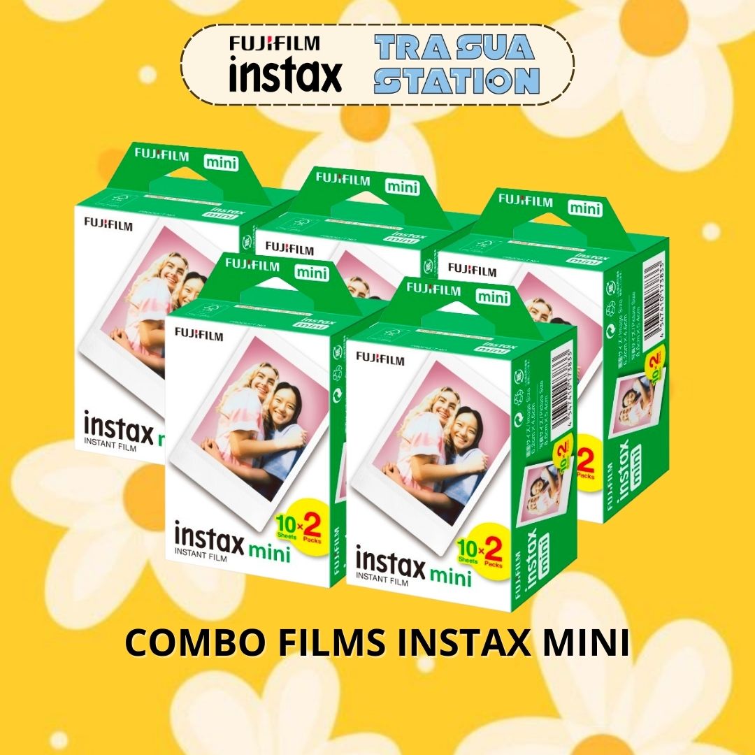 COMBO INSTAX MINI FILM - Viền Trắng - Giấy in cho máy ảnh lấy liền Instax Mini Fujifilm - Chính hãng Nhật DATE CAO