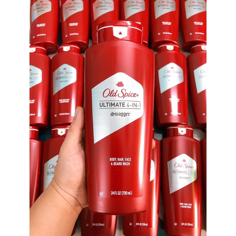 [USA] Tắm gội toàn thân nam Old Spice Swagger Ultimate 4in1 709ml chính hãng